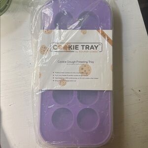 Cookie Tray By Souper Cubes Cookie Dough Freezing Trays 2 Pack with Lids NWT